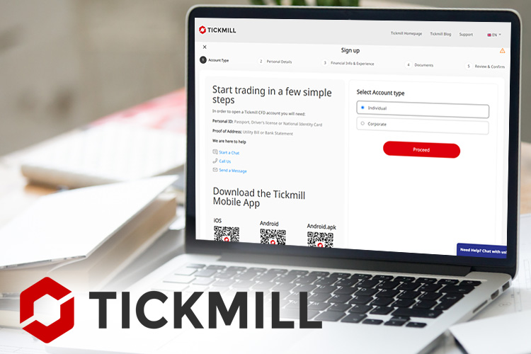 如何完成 Tickmill 账户