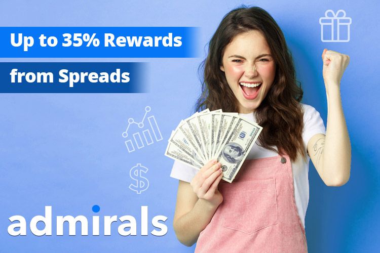 Admirals TradeDays Cash Back 35%