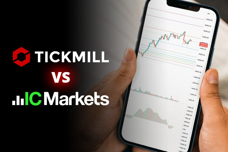 Tickmill 与 IC Markets 移动应用程序比较
