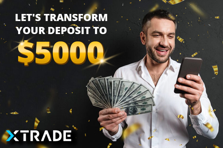 Xtrade 5000 美元欢迎奖金