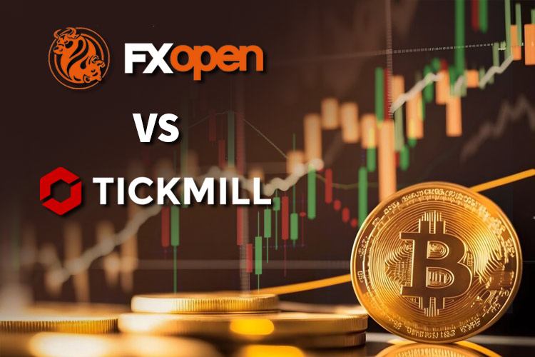 FXOpen 与 Tickmill 的加密货币交易比较