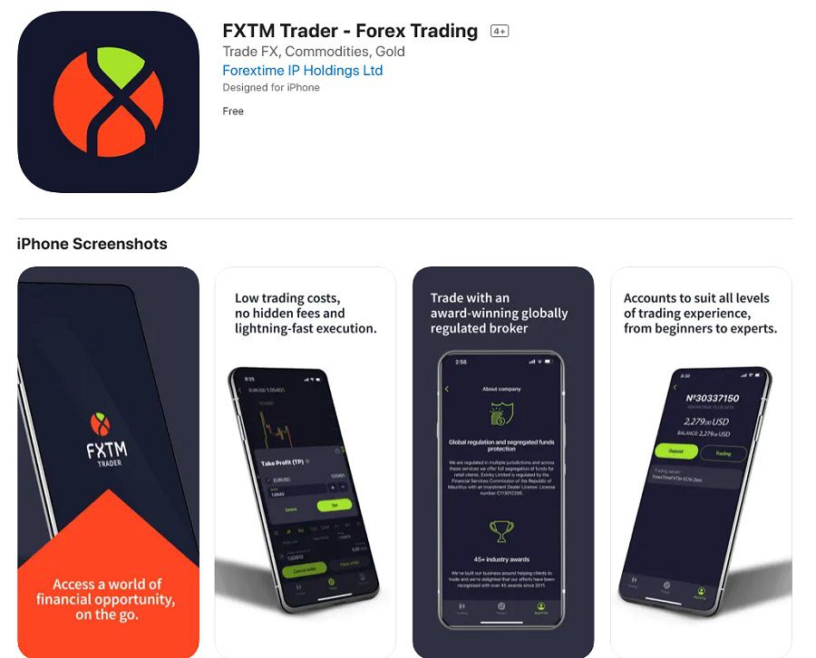 FXTM 适用于 iOS 用户