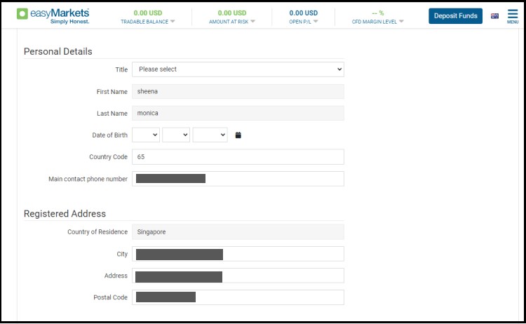 How to Open Account in easyMarkets