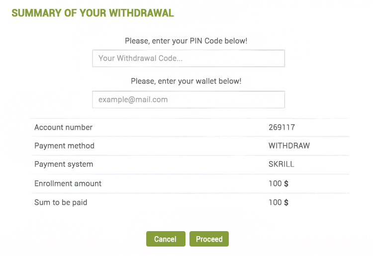 SuperForex Withdrawal 4