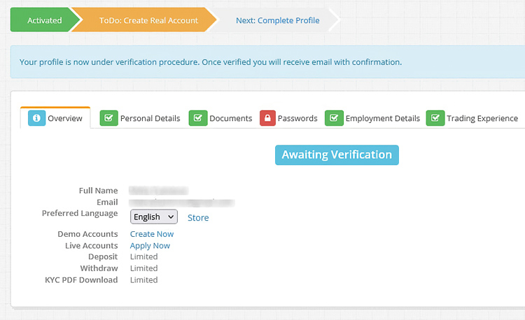 FxGrow Open Account 8