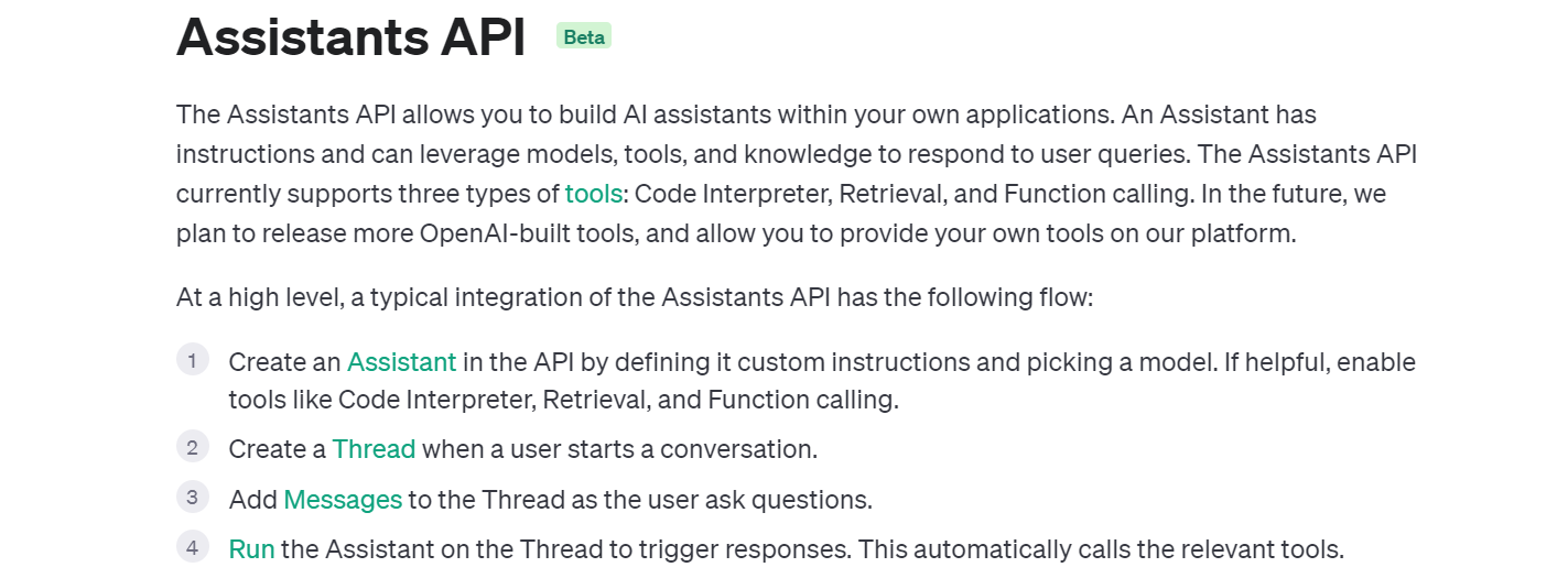 Assistants API
