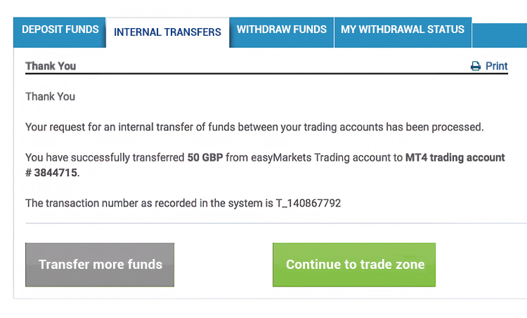 easyMarkets Funds Transfer 2