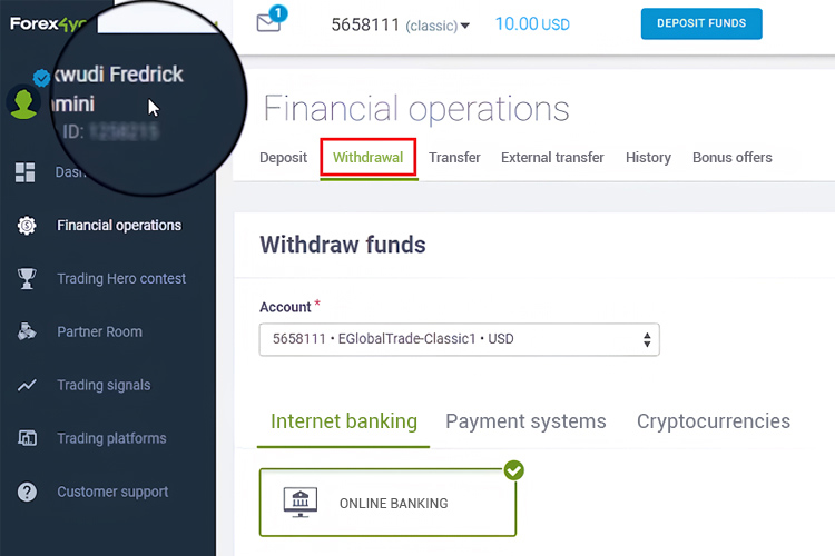 Forex4you Withdrawal 2