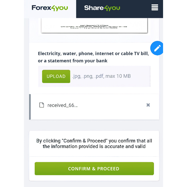 Forex4you Verification 3