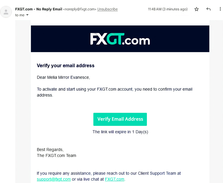 Open Account FXGT 2