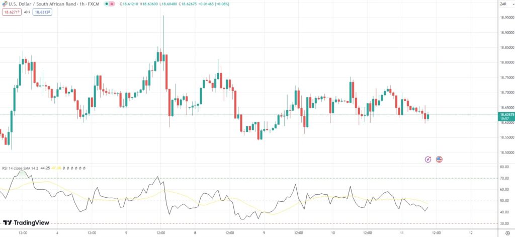 USD/ZAR下跌0.33%，报18.6283。