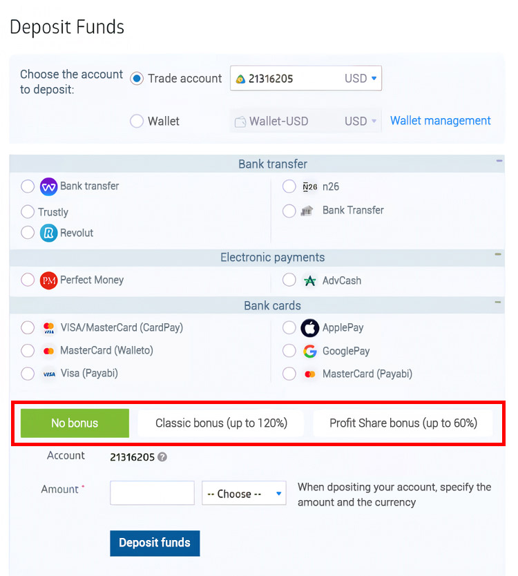 RoboForex Deposit 6