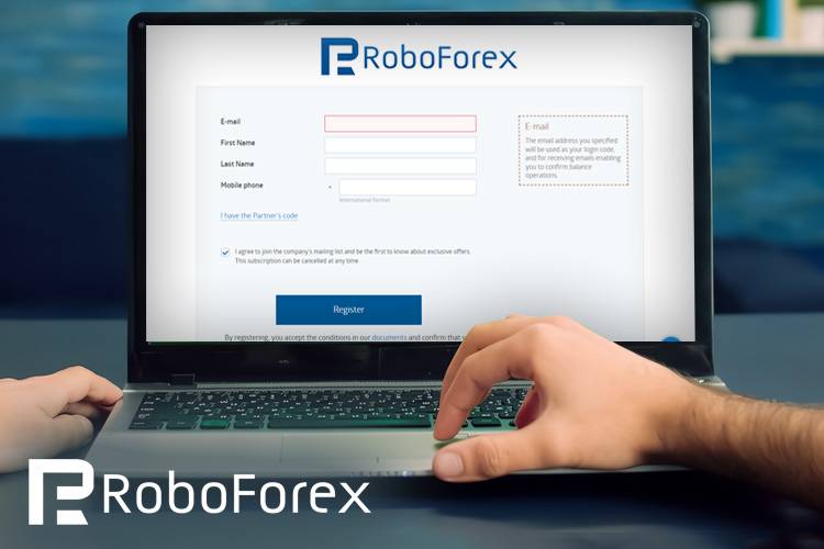 在 RoboForex 开设账户