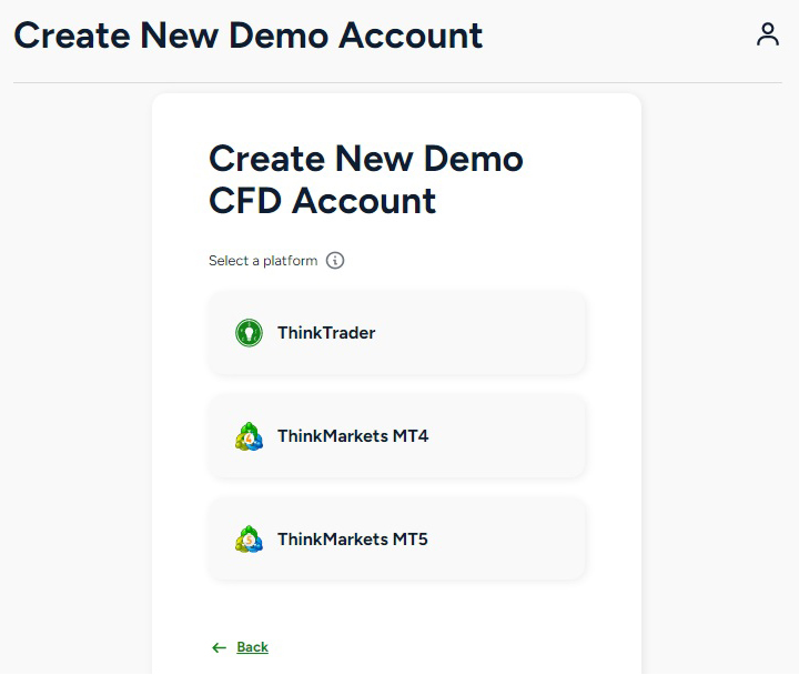 Open Demo Account ThinkMarkets 2