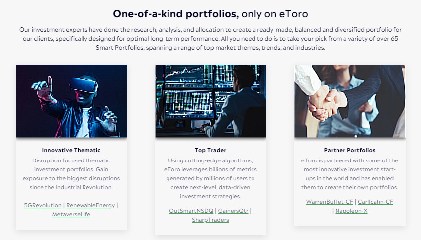 eToro 智能投资组合