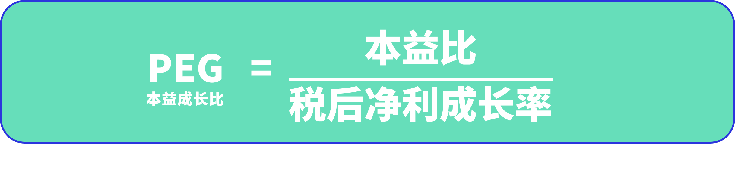 PEG计算公式