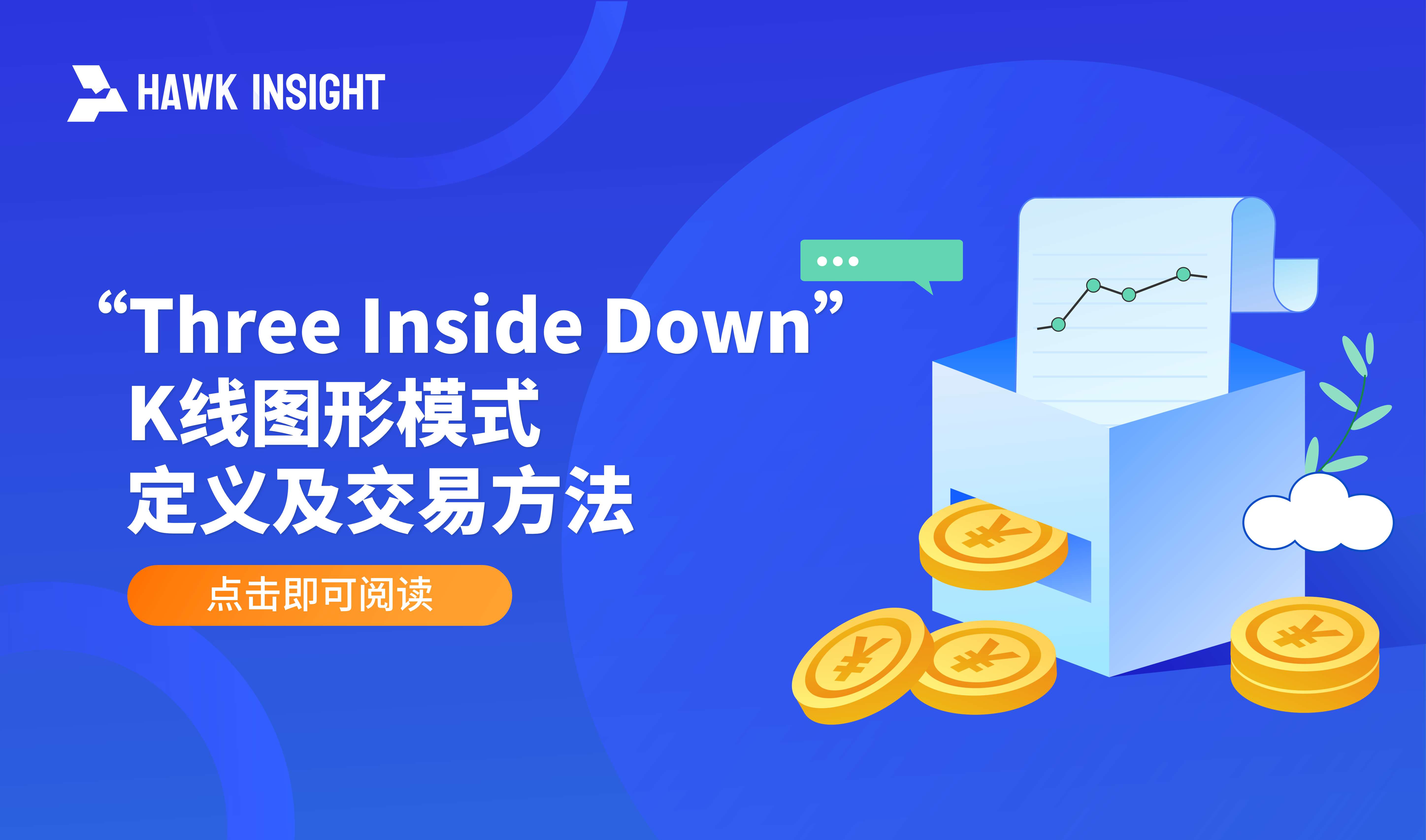 “Three Inside Down” K线图形 - 定义及交易方法