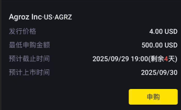 美股打新｜Agroz+APEX，两个边角料IPO，有没有短线机会？