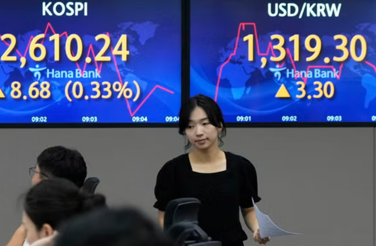 亚洲股市平淡之际 韩国KOSPI指数因AI表现出色