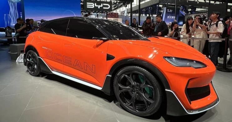 比亚迪在2024年北京车展上发布Ocean-M概念车