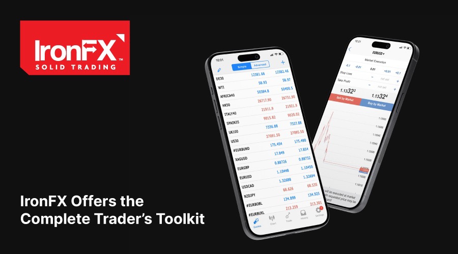 IronFX提供完整的交易工具包