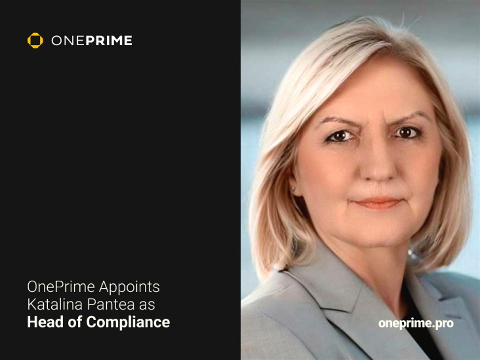 OnePrime Appoints Katalina Pantea as Head of Compliance