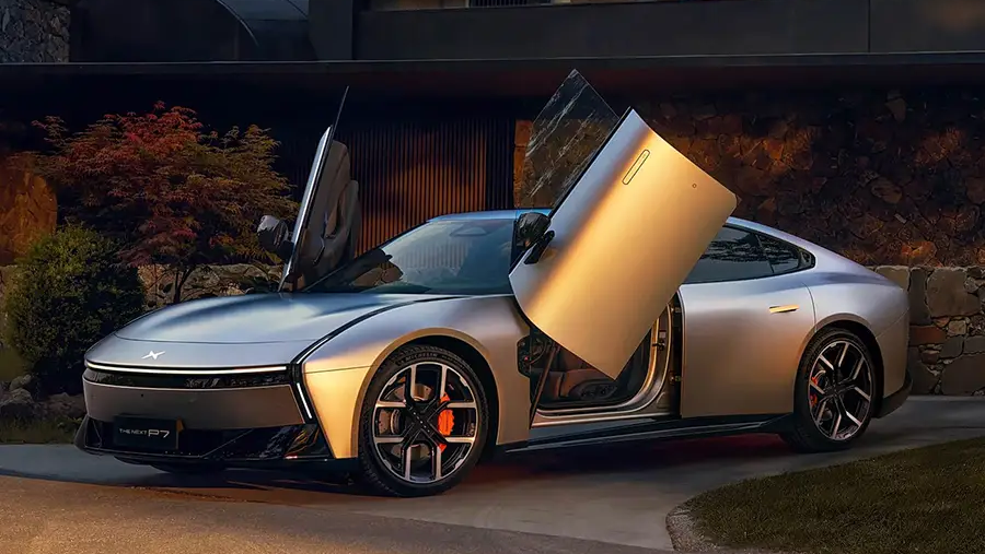 New Xpeng P7 sedan scissor doors edition revealed with exclusive paint and features
