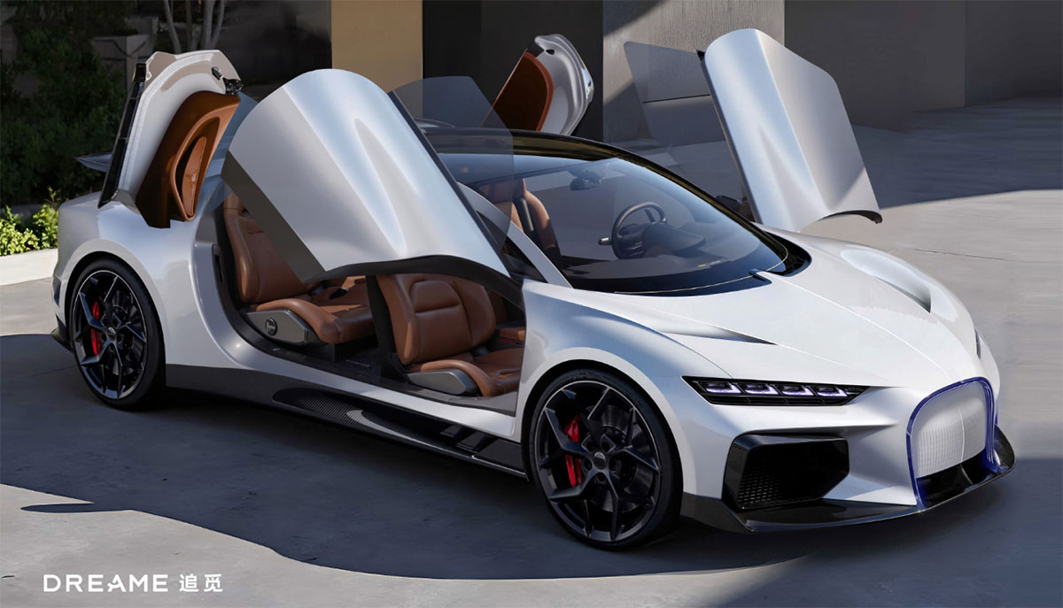 Dreame shares rendering of its debut EV model, reveals some specs