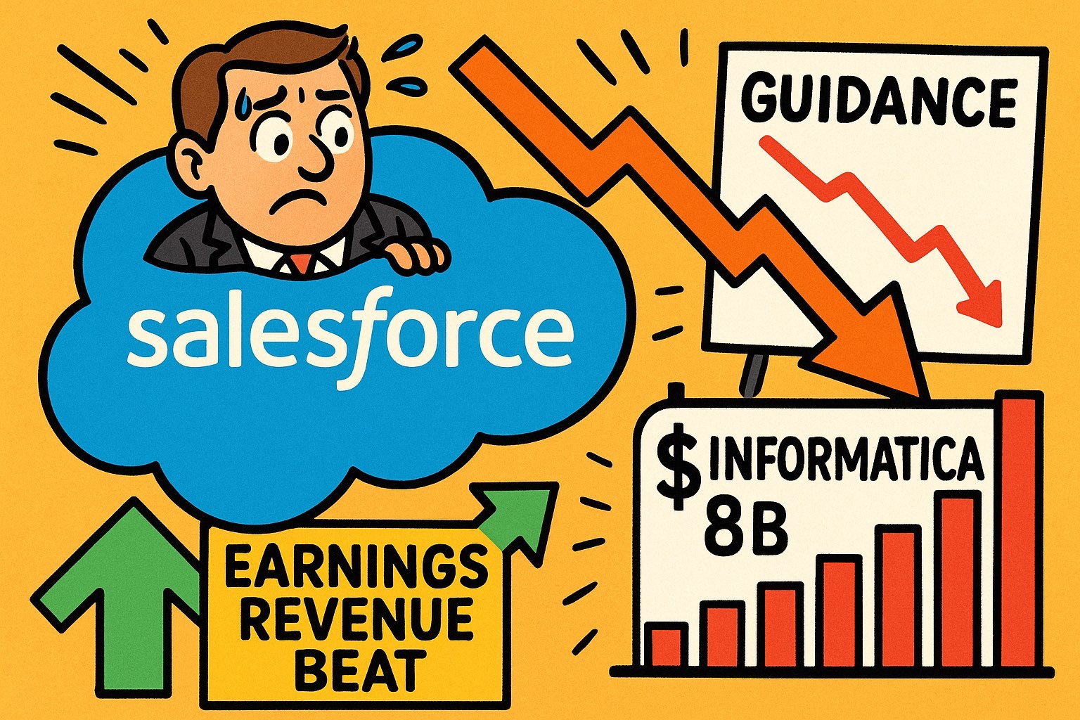 Salesforce の収益は不穏な販売見通しに薄れる