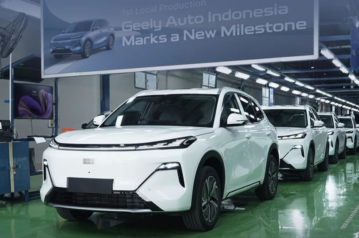 ジーリー、インドネシアで Starray EM—i ハイブリッド SUV の組立を開始