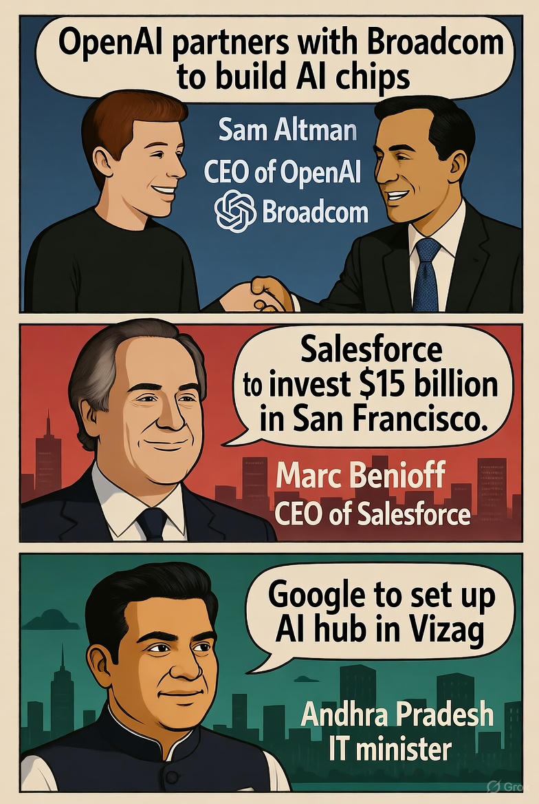 テック巨人の AI パワープレイ ： Open AI 、 Salesforce 、 Google が覇権争いへの投資を拡大