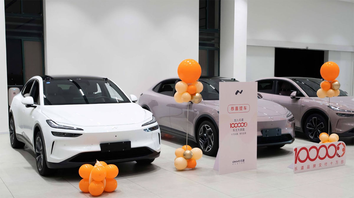 Nio Onvo达到交付第10万辆汽车的里程碑
