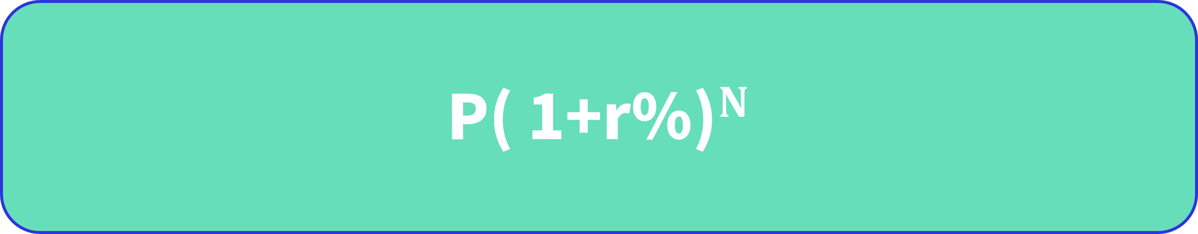  P(1+r%)^N