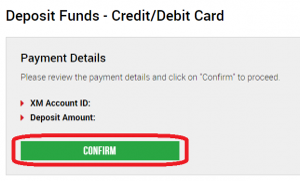 Confirm Account and Amount