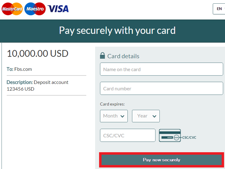 Enter your card details