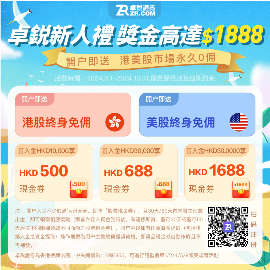 卓锐8月奖金迎涨 最高可得HK$1,888！