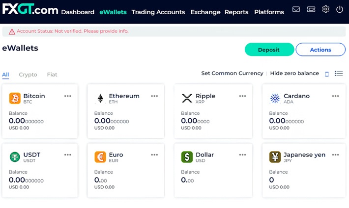 FXGT supports various withdrawal methods. Choose the method that suits you.