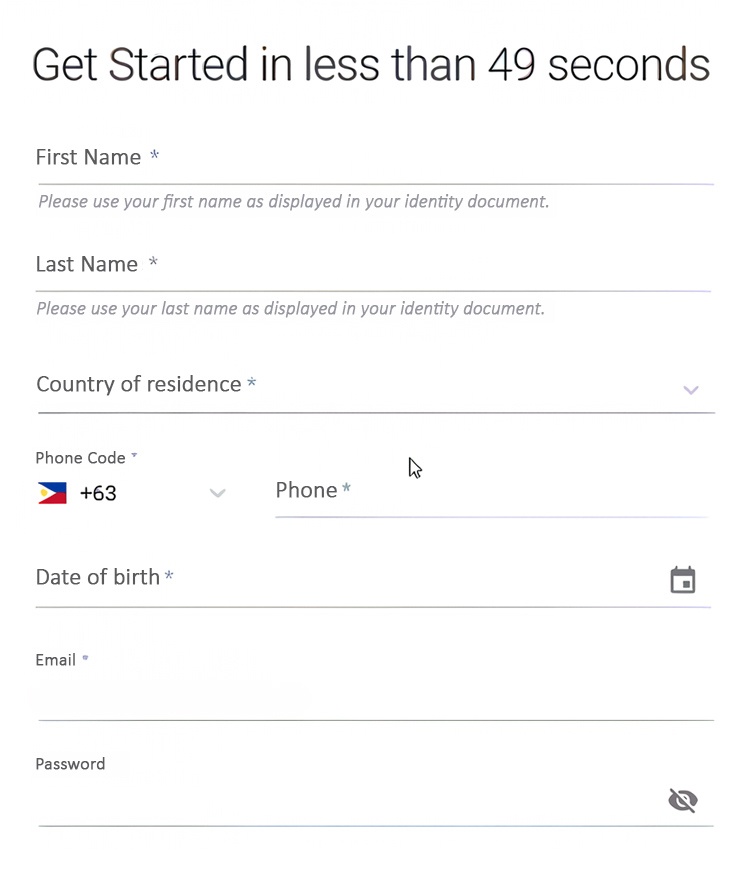 Enter your personal details (name, email, phone number, etc.)