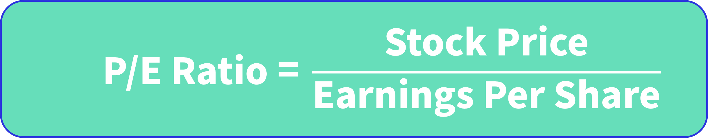 Calculation of the P/E Ratio