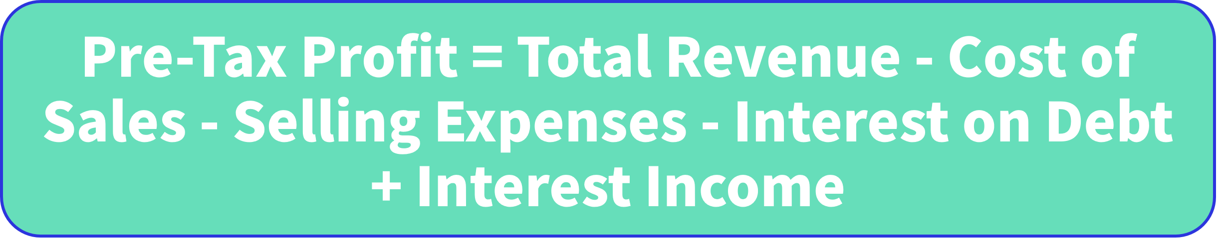 Pre-Tax Profit Calculation