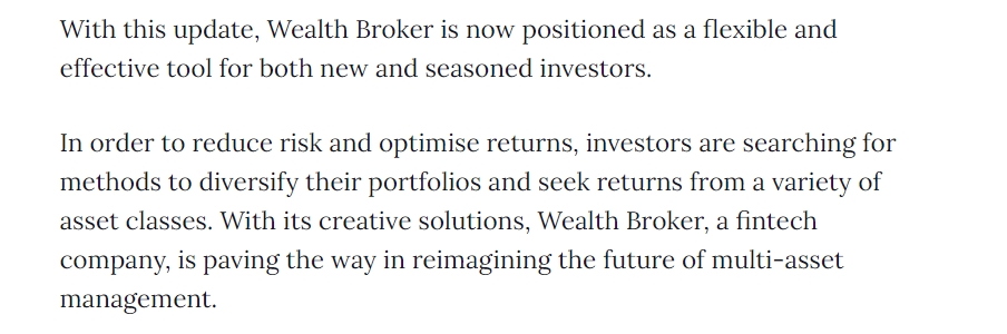 Wealth Broker平台：全球投资与财富管理的稳固选择