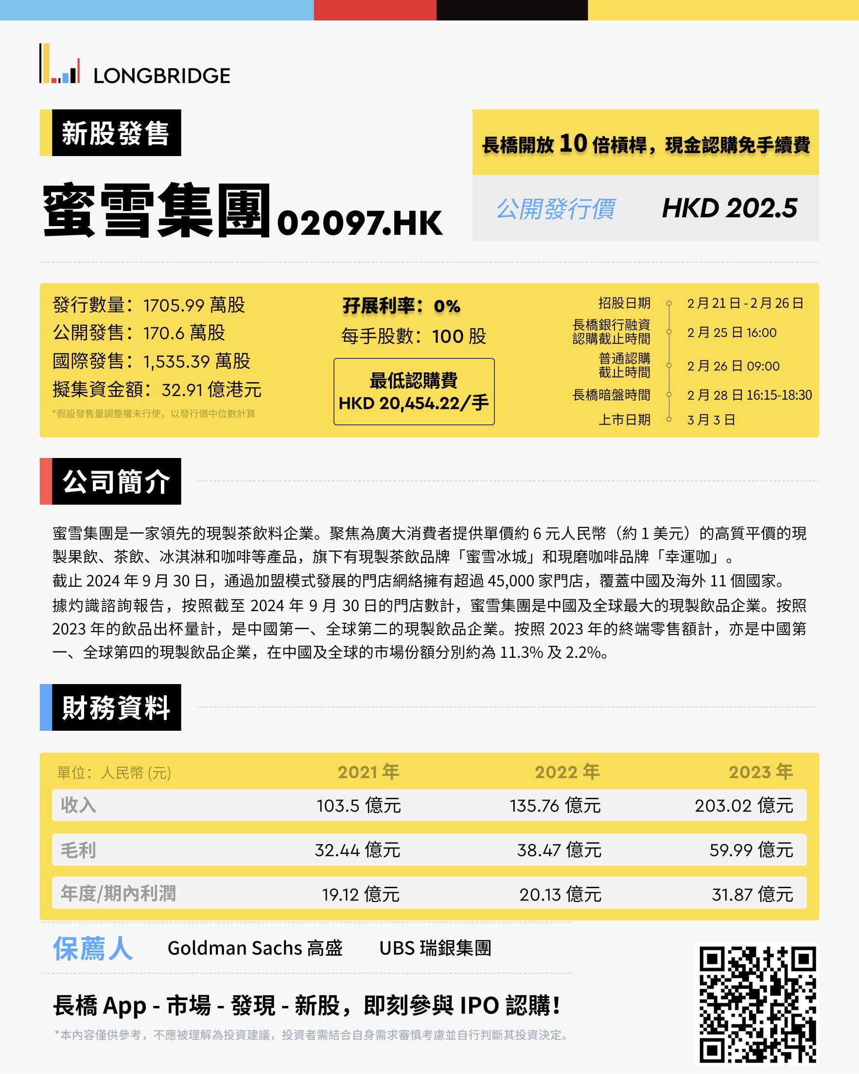 港股IPO快讯｜蜜雪冰城3月3日登陆港股，小白打新全攻略！