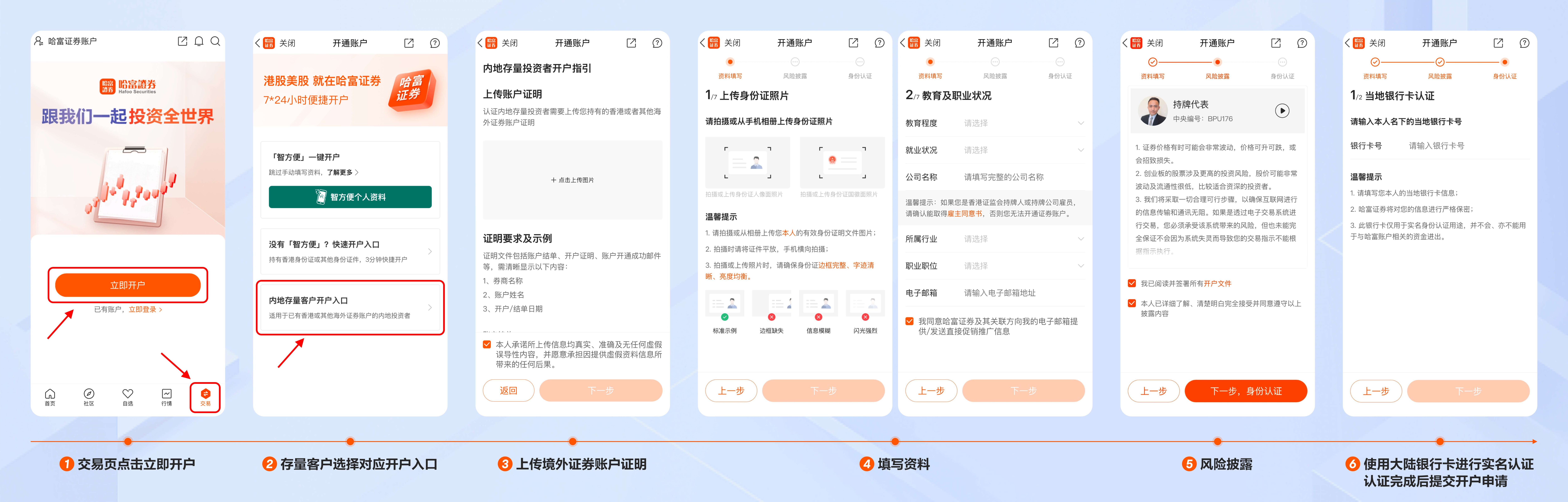 哈富证券开户流程图解