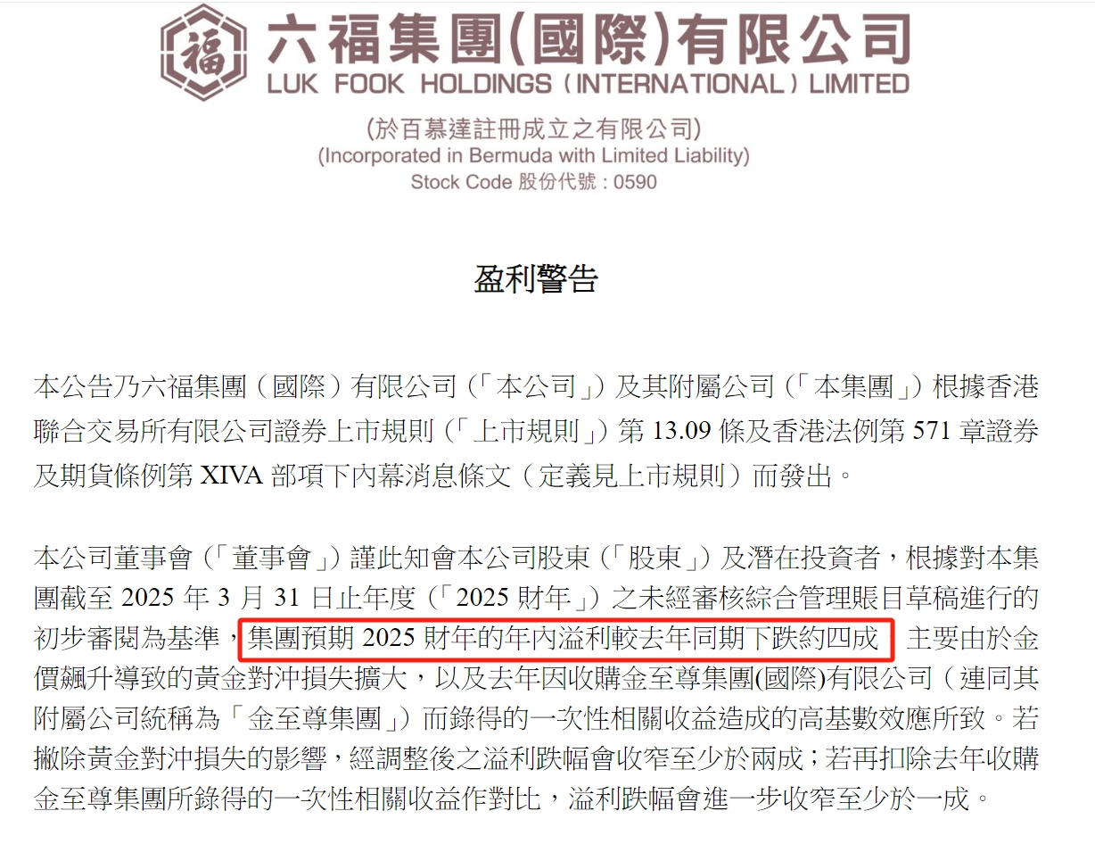 港股打新｜周六福，一边招股一边发盈警？