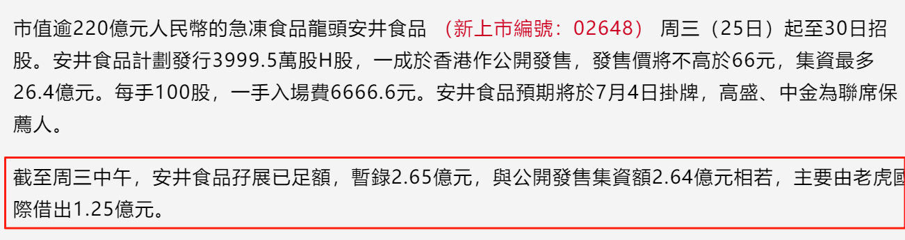 港股打新｜拨康视云与安井食品——最近大热都破发了，这俩呢？